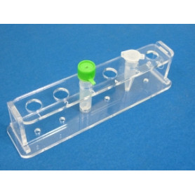 SUPPORT PLEXI POUR MICROTUBES